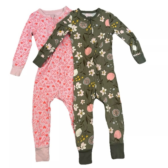 Old Navy Toddler Girl One Piece Pajamas Size 3T - Picture 1 of 4